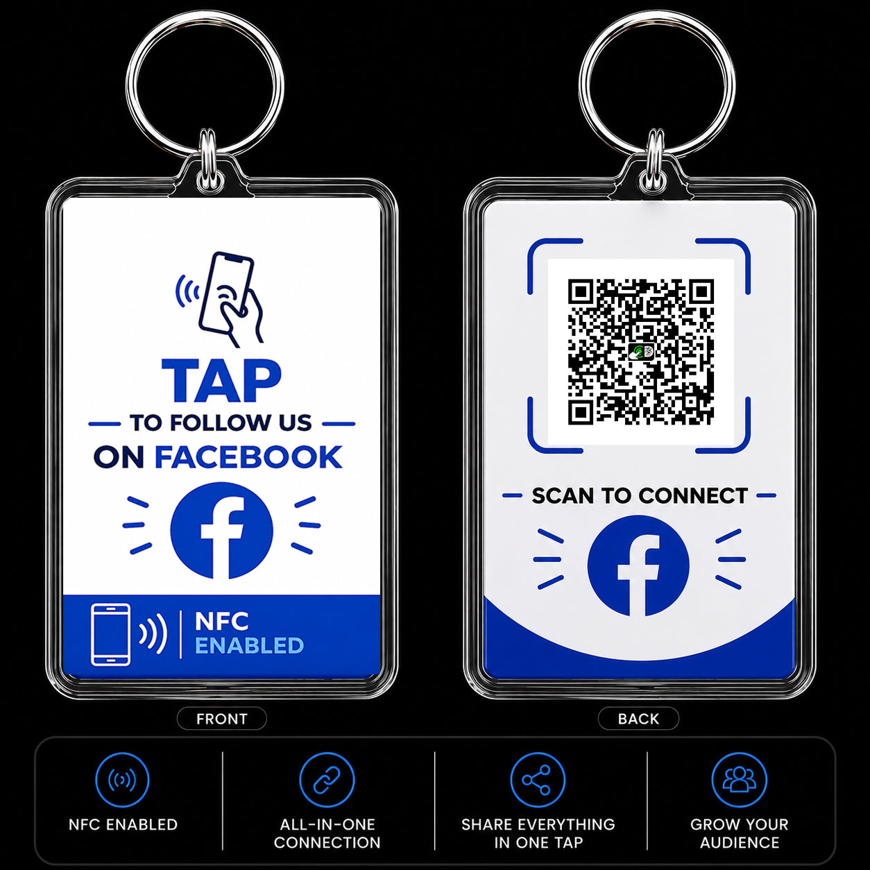 Facebook NFC Keyring