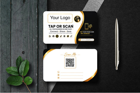 All in one Business NFC Cards with your Logo