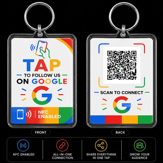 Google Review NFC Keyrings