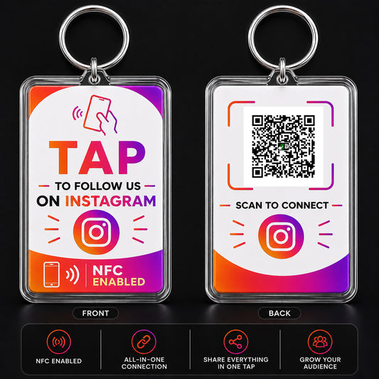 Instagram NFC Keyrings