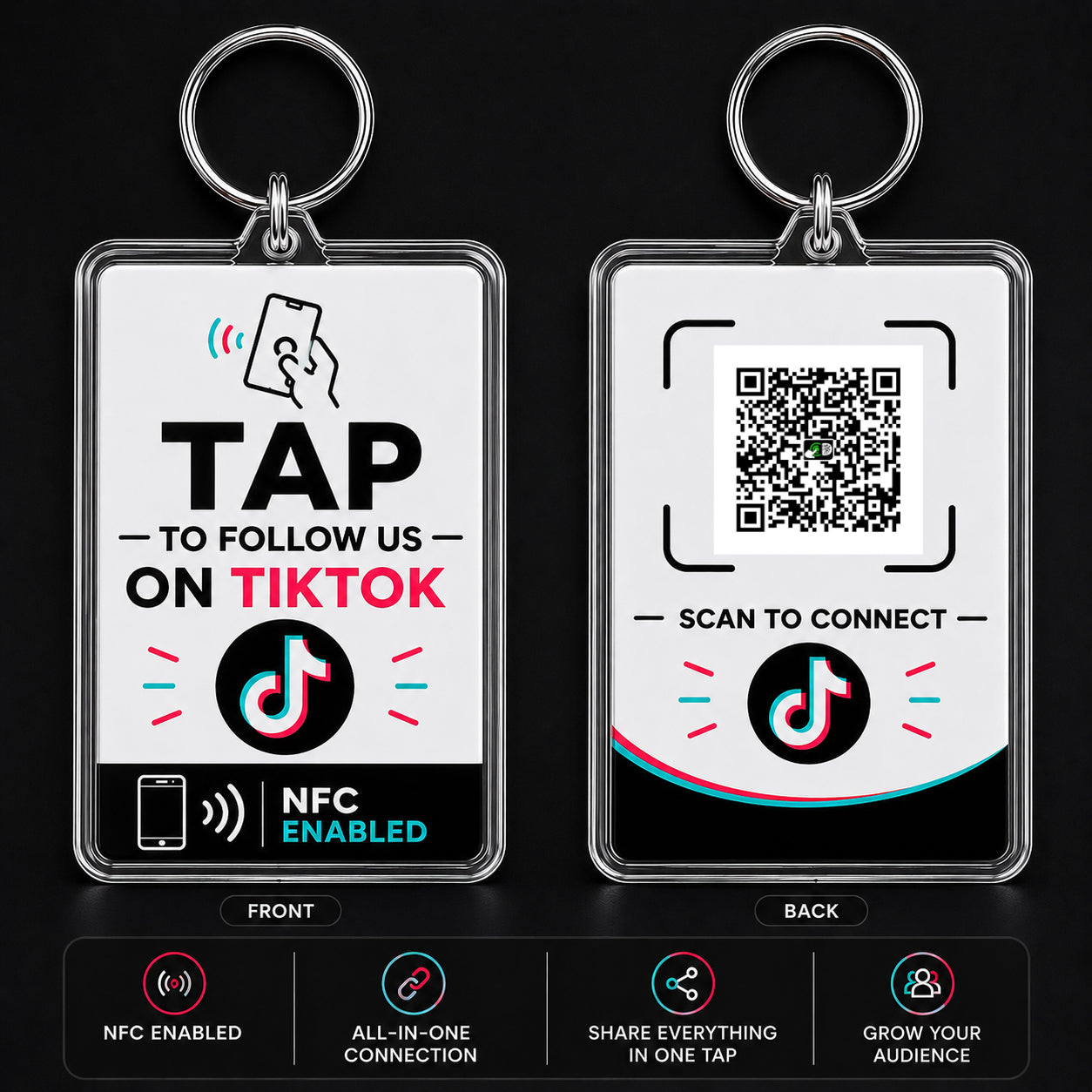 TikTok NFC Keyrings